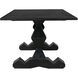 Madeira 96 X 40 inch Hand Rubbed Black Dining Table