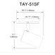 Taylor 1 Light 120 Satin Chrome Track Light Ceiling Light, Fixed Arm