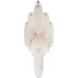 Chapman & Myers Cora LED 10 inch Antique-Burnished Brass Waterfall Sconce Wall Light, Large