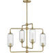 Holton 4 Light 26 inch Warm Brass Chandelier Ceiling Light