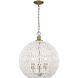 Florence Pendant Ceiling Light in Brushed Champagne Brass