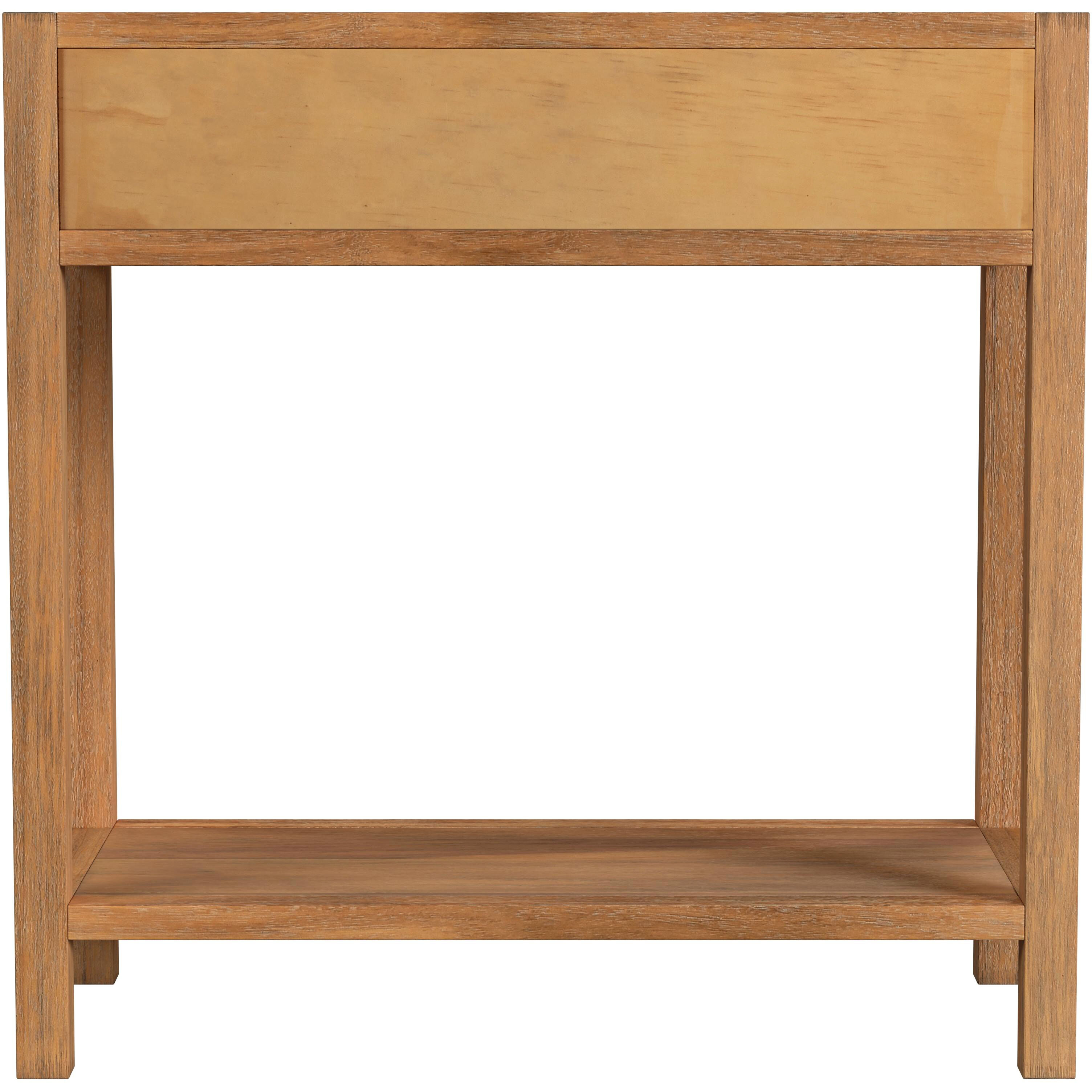 Lark 30" Wood 1-Drawer Nightstand in Light Brown