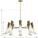 Vantrel 8 Light 36 inch Legacy Brass Chandelier Ceiling Light