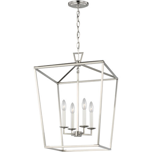 C&M by Chapman & Myers Dianna 4 Light 17 inch Brushed Nickel Pendant Ceiling Light