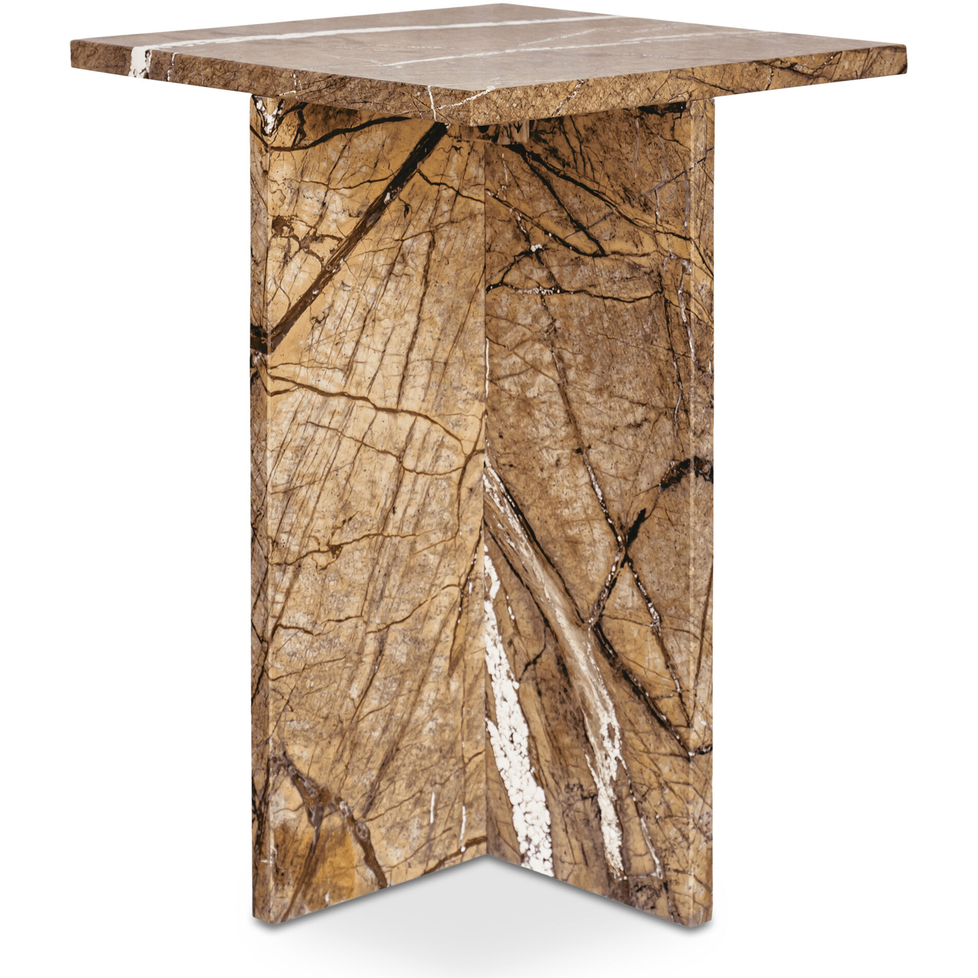 Blair 20 X 14 inch Gold Accent Table, Outdoor Use