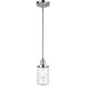 Franklin Restoration Dover 1 Light 5 inch Polished Chrome Mini Pendant Ceiling Light in Clear Glass, Franklin Restoration