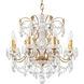 Century 8 Light 24 inch French Gold Chandelier Ceiling Light