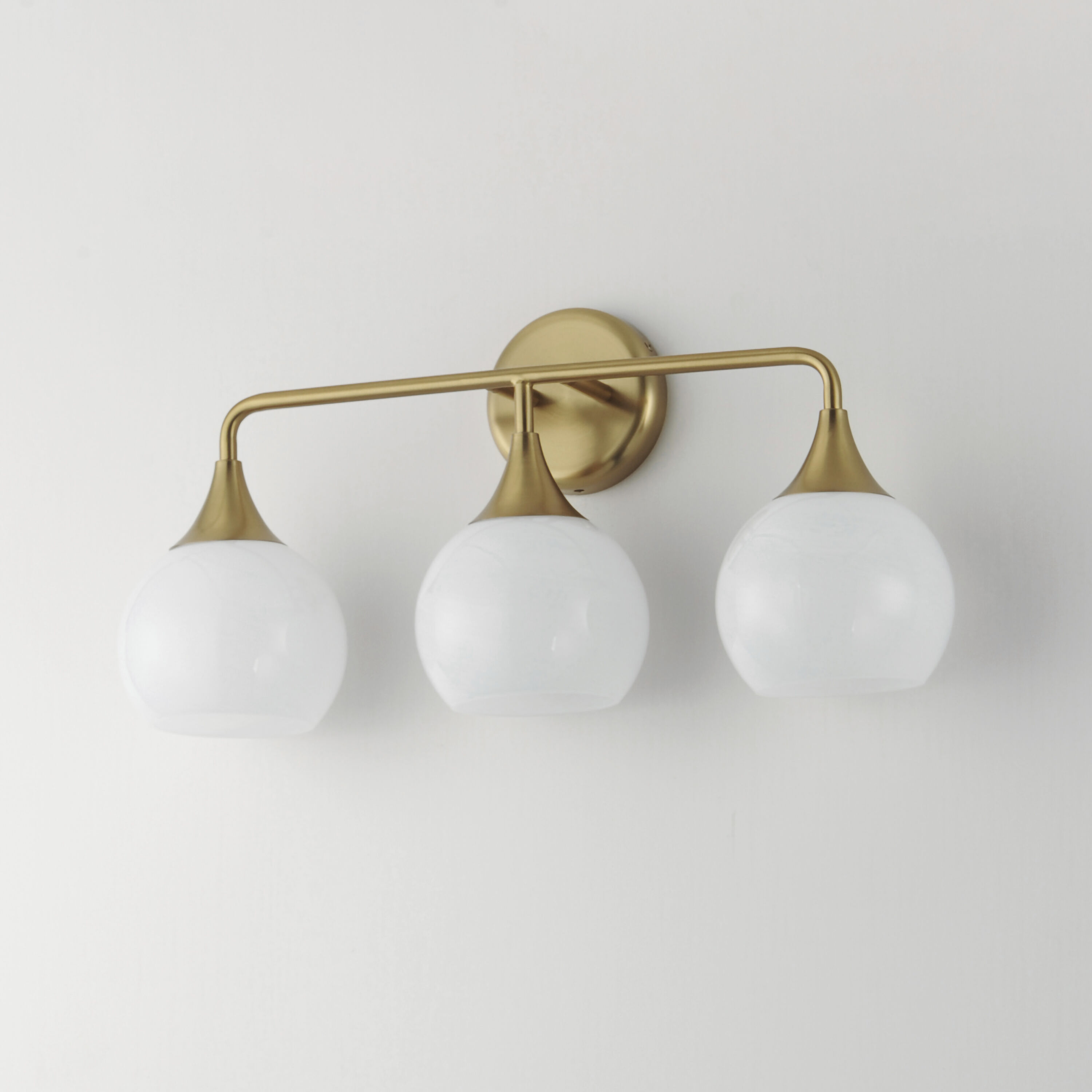 Neve 3 Light 22.5 inch Natural Aged Brass Bath Vanity Wall Light