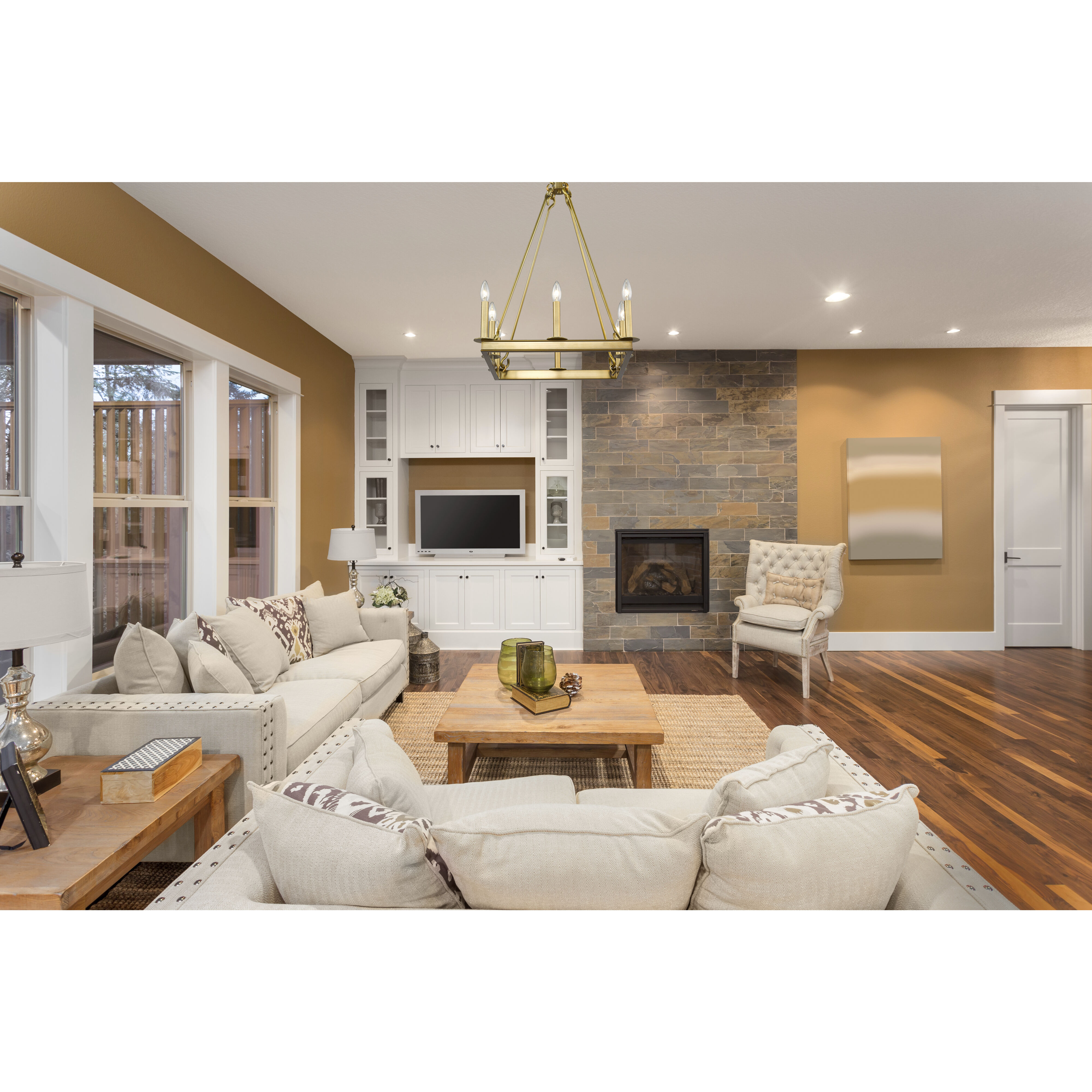 Barclay 8 Light 20 inch Olde Brass Chandelier Ceiling Light