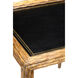 Newport Mansions Antique Gold/Black Side Table
