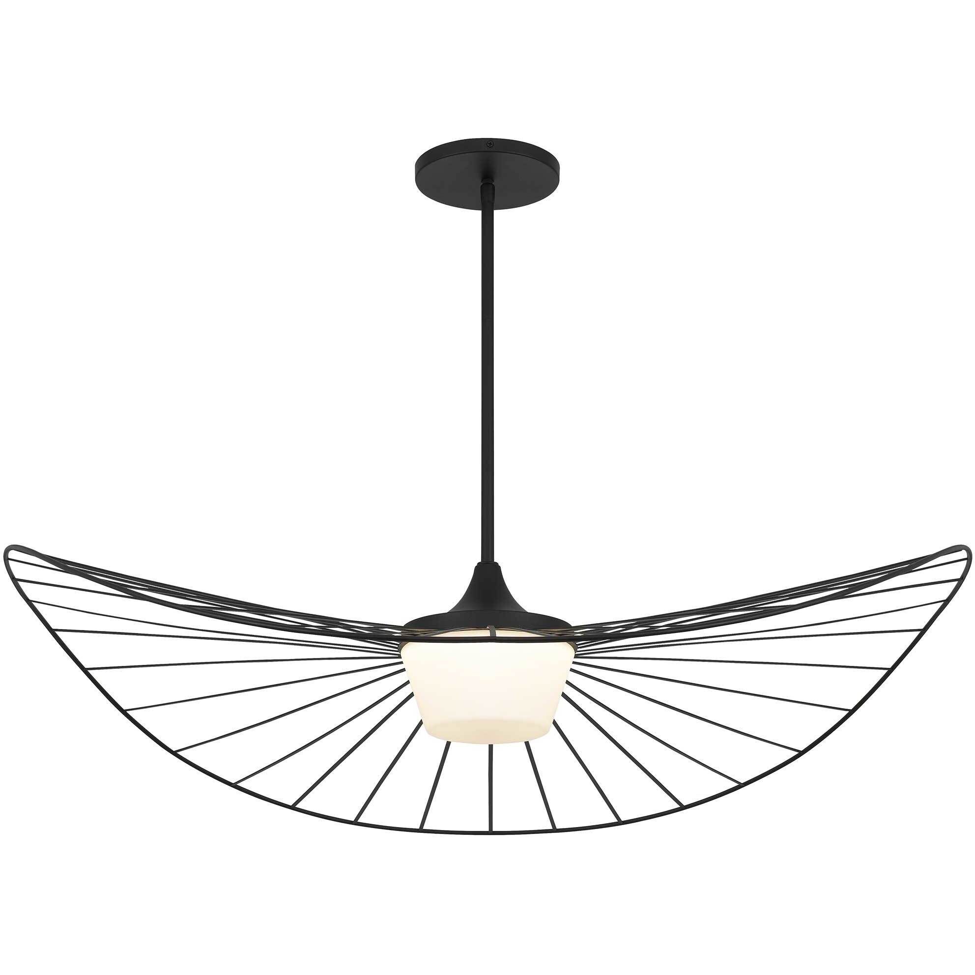 New Wave LED 44 inch Sand Black Outdoor Pendant