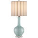 Celadon 29.75 inch 150 watt Celadon Crackle and Clear and Antique Brass Table Lamp Portable Light