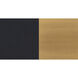 Jenner 1 Light 4.75 inch Matte Black and Gold Pendant Ceiling Light