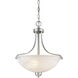 Paradox 3 Light 19 inch Brushed Nickel Pendant Ceiling Light