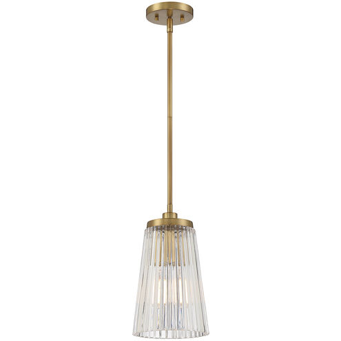 Chantilly 1 Light 8 inch Warm Brass Pendant Ceiling Light, Essentials