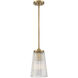 Chantilly 1 Light 8 inch Warm Brass Pendant Ceiling Light, Essentials