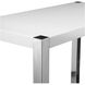 Riva 47 inch White Bar Table