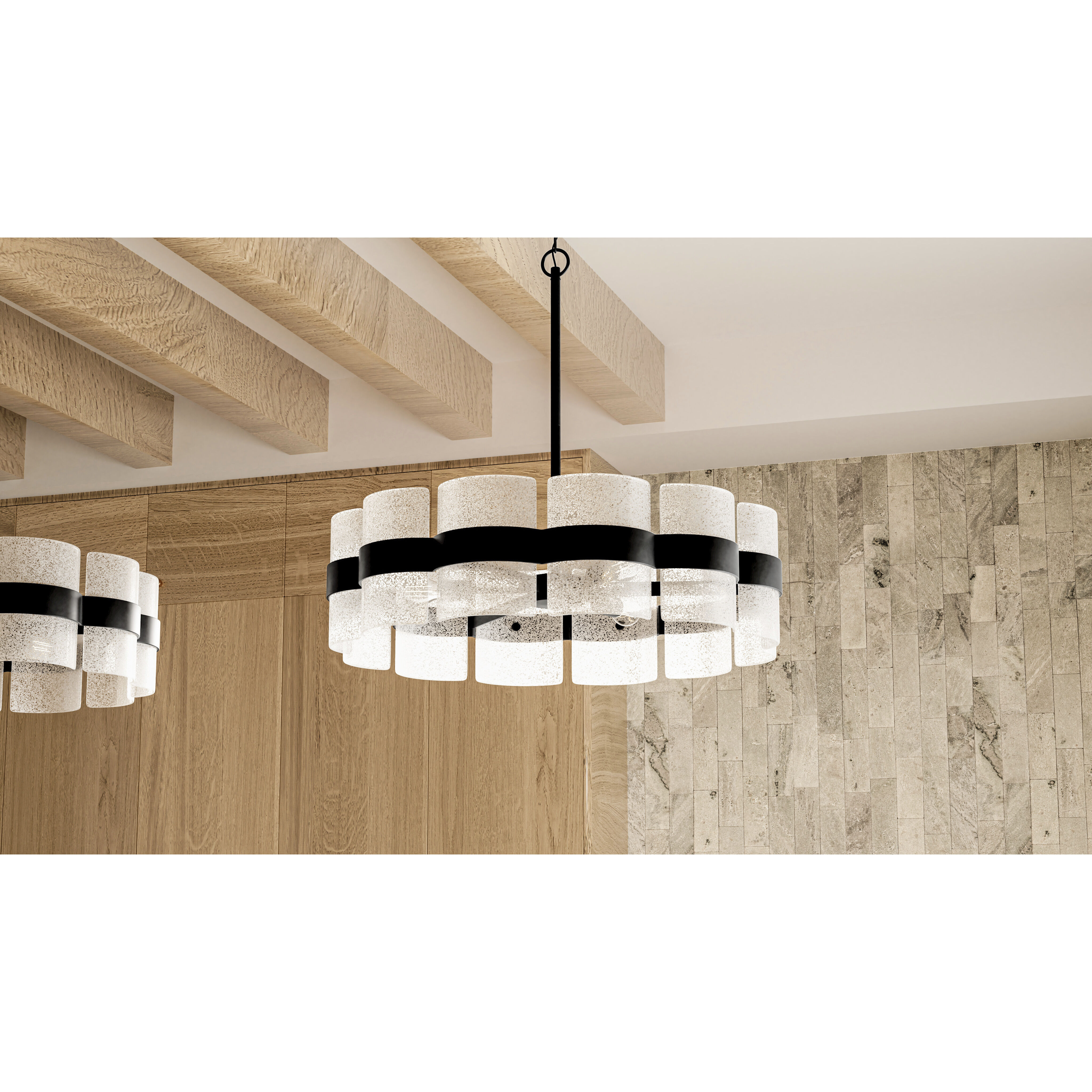 Sweeney 6 Light 30 inch Matte Black Pendant Ceiling Light