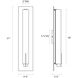 Tubo Slim LED 4.75 inch Polished Chrome ADA Sconce Wall Light in Spine