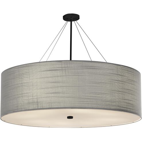 Textile Collection - Classic Family 60 inch Matte Black Pendant Ceiling Light