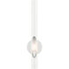 Acra 1 Light 5 inch Shiny White ADA ADA Single Sconce Wall Light