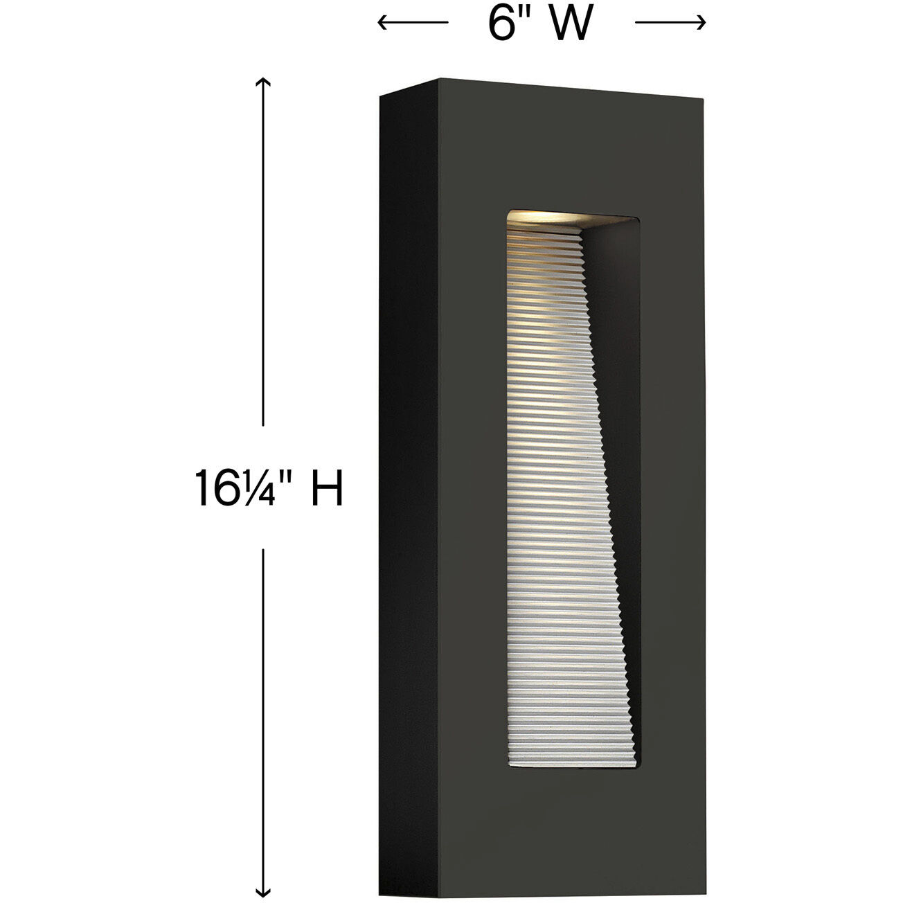 Luna Outdoor Wall Mount Lantern in Satin Black, Non-LED, Small