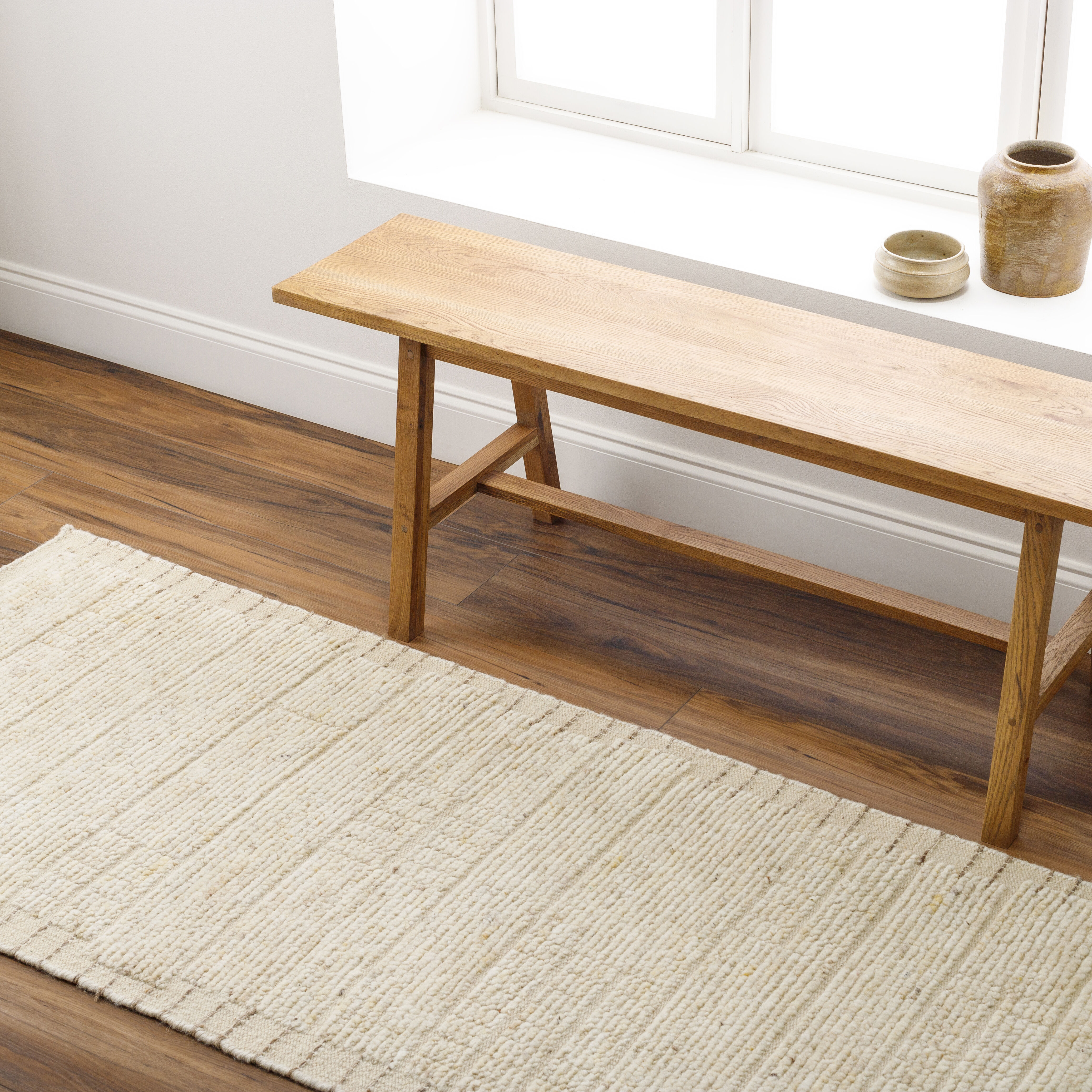 Khyber 96 X 30 inch Wheat Rug, Runner