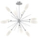 Fiori LED Classic Silver Chandelier Ceiling Light, Starburst