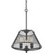 Iuka 3 Light 16 inch Bronze Pendant Ceiling Light in Bronze Steel