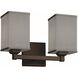 Textile 2 Light 13 inch Dark Bronze Bath Vanity Light Wall Light, Regency Family, Choices