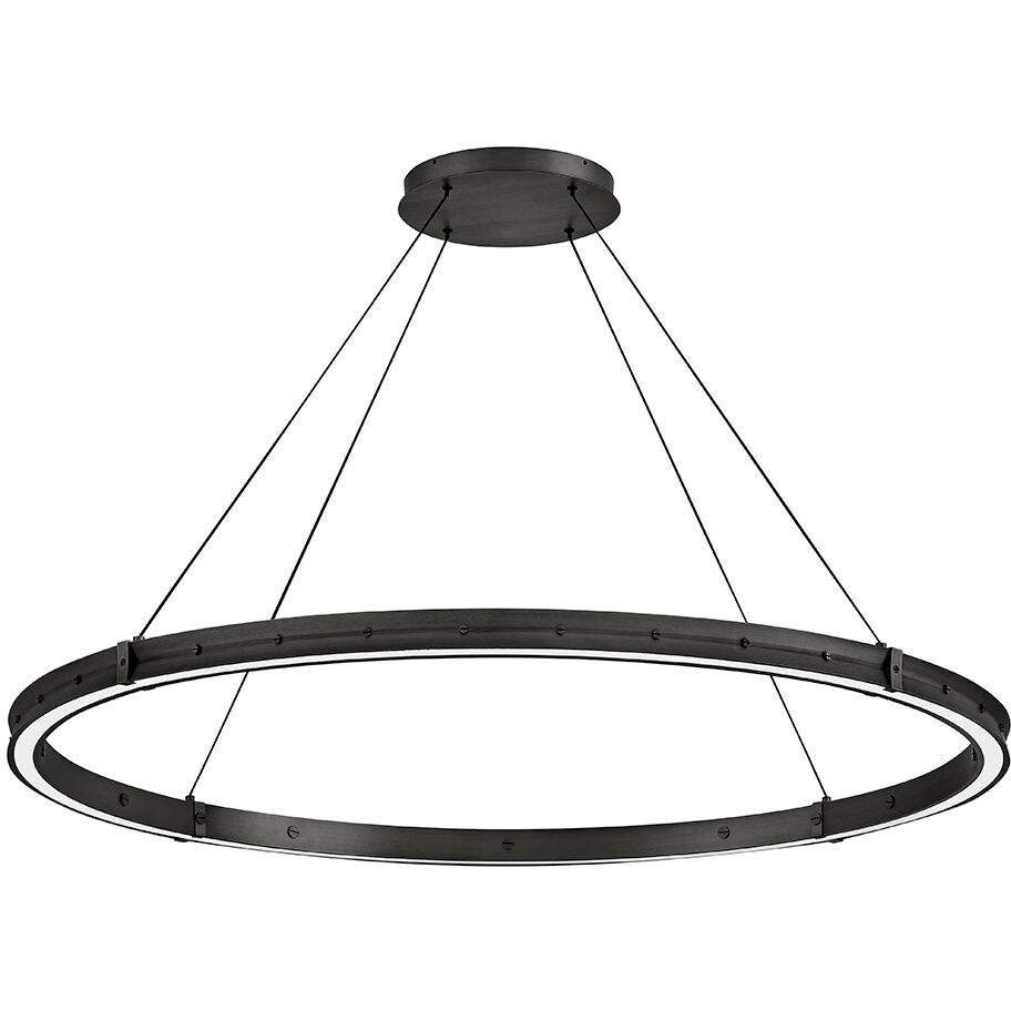 Althea LED 53 inch Satin Black Chandelier Ceiling Light