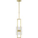Mick De Giulio Duelle LED 4.8 inch Hand-Rubbed Antique Brass Pendant Ceiling Light