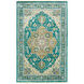 Douglas 102 X 66 inch Emerald/Olive/Khaki/Teal/Aqua/Dark Blue Rugs, Wool