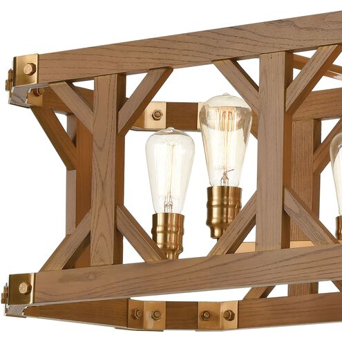 Structure Linear Chandelier Ceiling Light