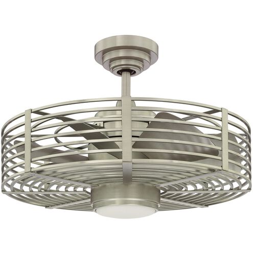 Enclave LED 23 inch Satin Nickel Ceiling Fan