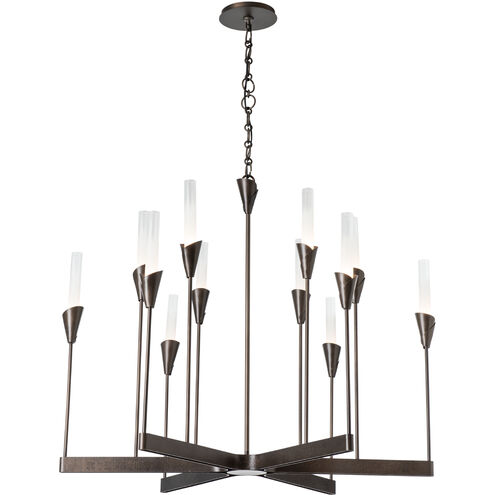 Lilium 12 Light 38.3 inch Dark Smoke Chandelier Ceiling Light