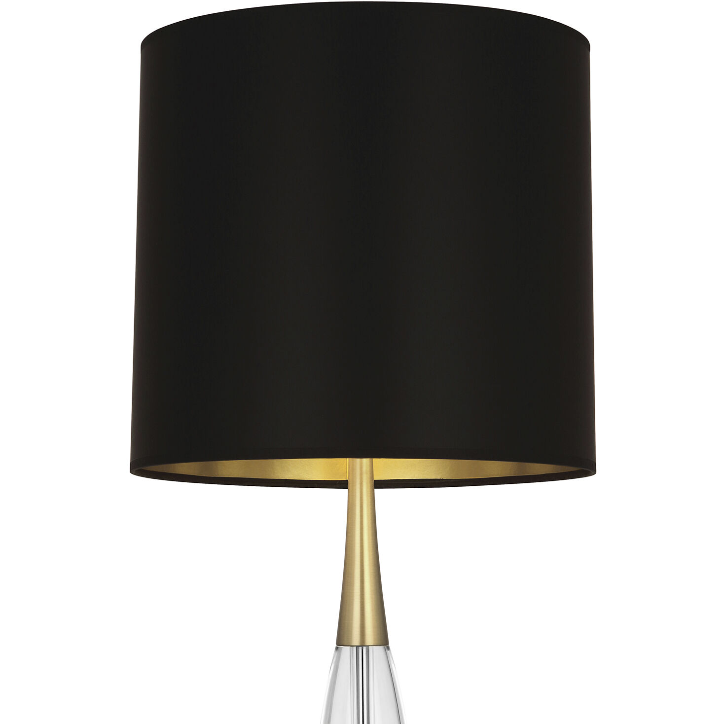 Juno 37 inch 150 watt Modern Brass Table Lamp Portable Light in Black With Matte Gold