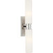 C&M by Chapman & Myers Fairfax 2 Light 4.17 inch Polished Nickel Bath Vanity Wall Light in LED
