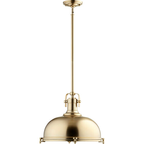 Hinge 1 Light 17 inch Aged Brass Pendant Ceiling Light