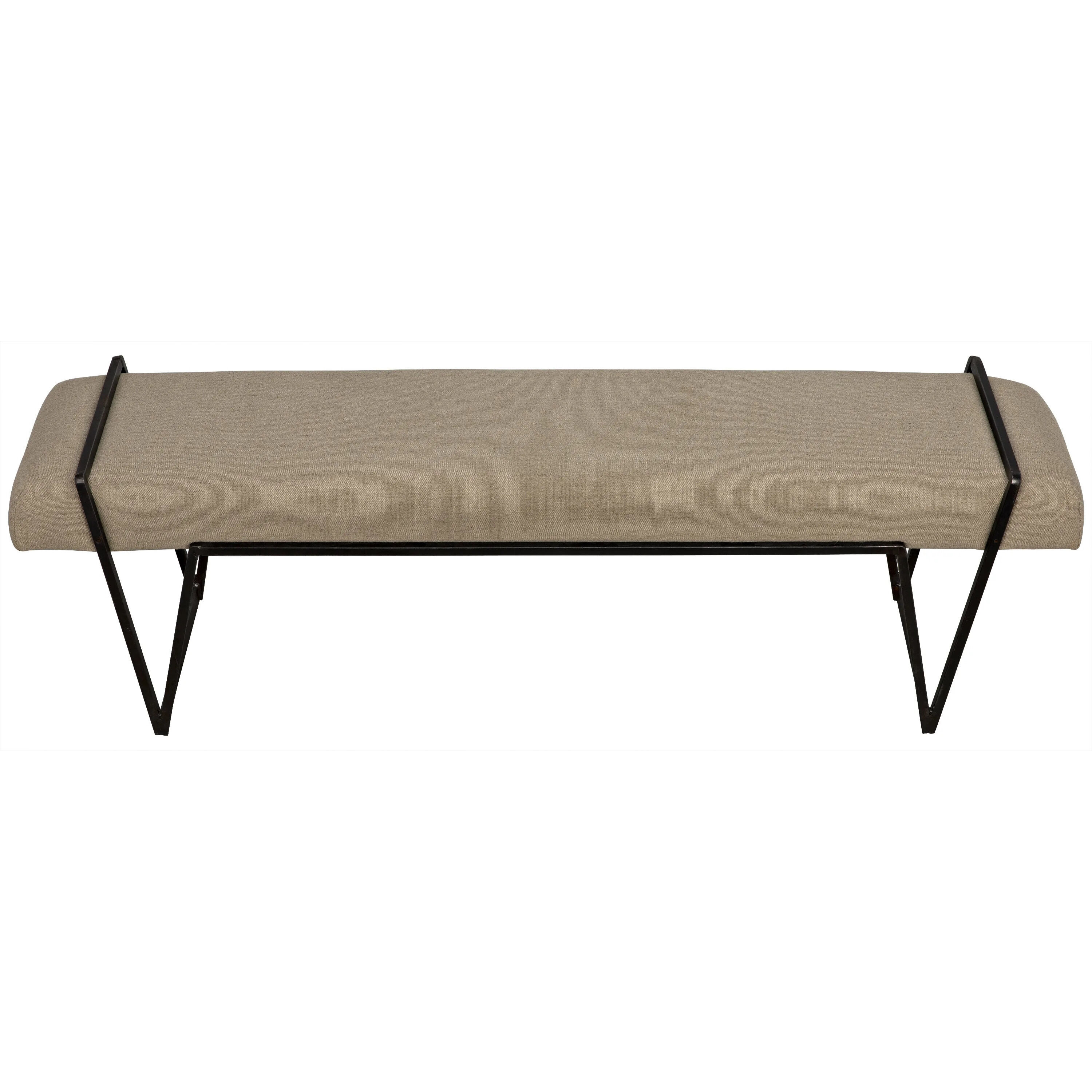 Larkin Matte Black Bench