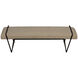 Larkin Matte Black Bench