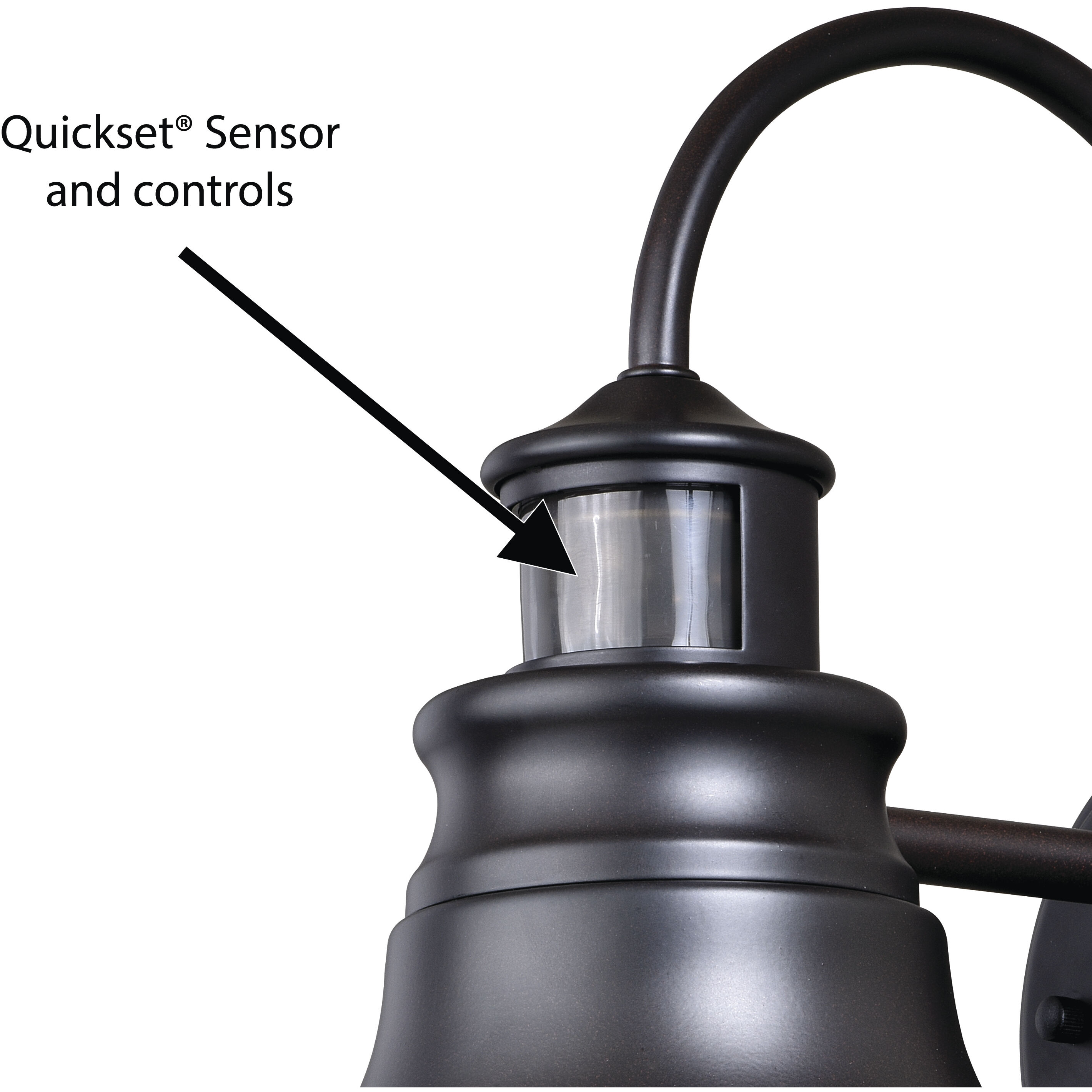 Delano Oil Burnished Bronze and Light Gold Outdoor Motion Sensor