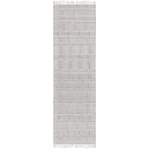 Idina 96 X 30 inch Taupe/Ivory Rugs, Cotton
