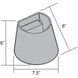 Cone Wall Sconce Wall Light in Black
