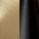 Carlton 3 Light 15.5 inch Matte Brass and Black Flush Mount Ceiling Light