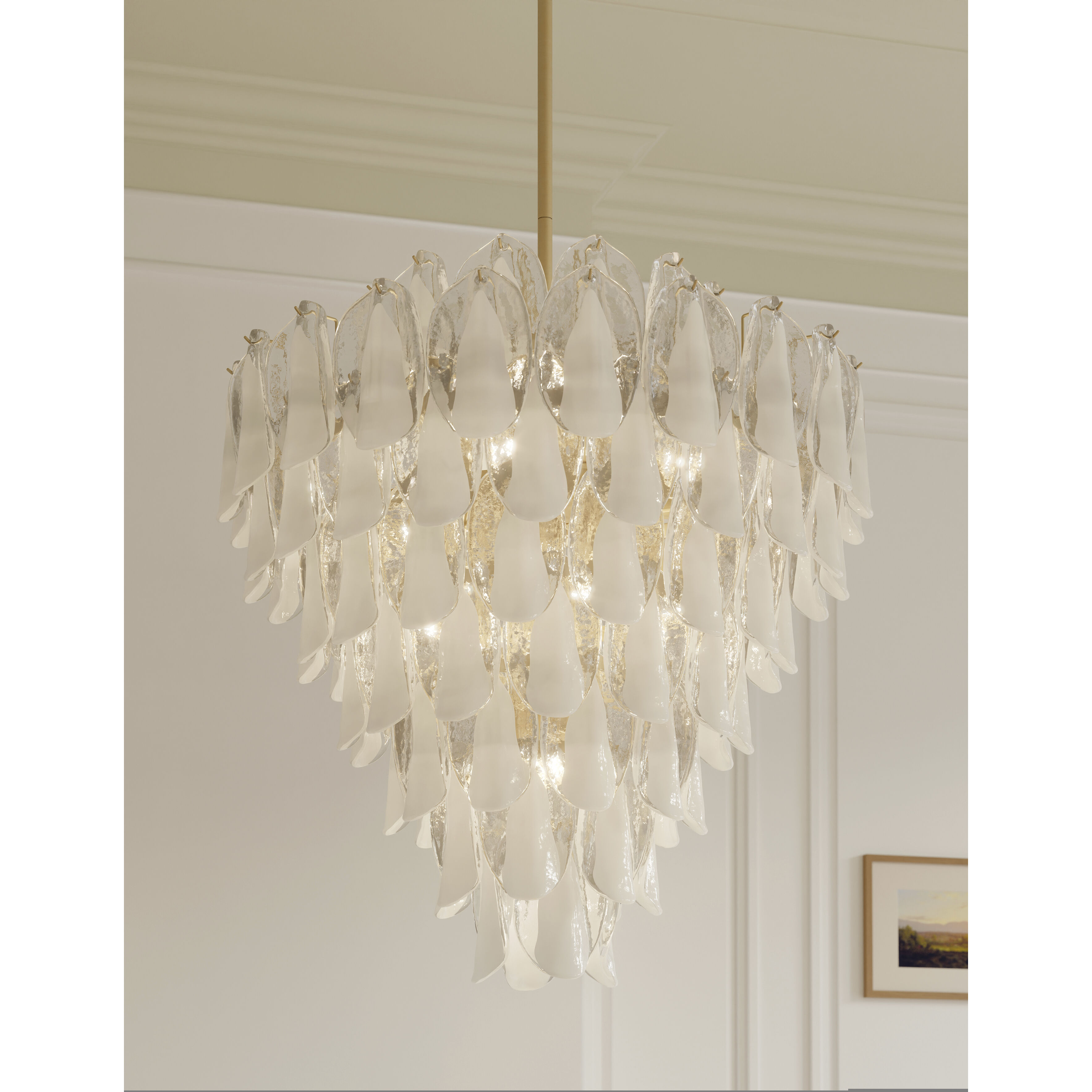 Verla Crest 21 Light 32.5 inch Legacy Brass Pendant Ceiling Light