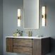 Artemis LED 36 inch Matte Black with Matte White Vanity Light Wall Light