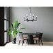 Kaden 6 Light 28 inch Matte Black Chandelier Ceiling Light