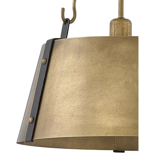 Cartwright 1 Light 15.25 inch Rustic Brass with Oil Rubbed Bronze Indoor Chandelier Ceiling Light