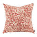 Square 20 inch Iris Rust Pillow, with Down Insert